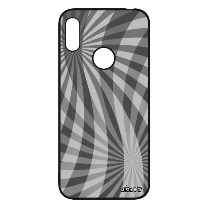 Mixroom Cover Per Huawei Y6 2019 – Custodia In TPU Morbido Con Fantasia Gufi E Stelle Viola, Modello S275