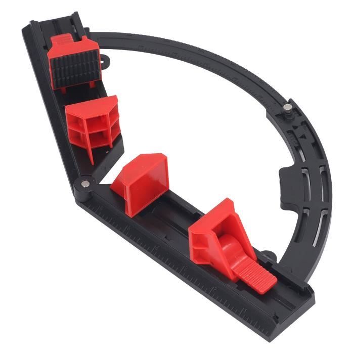 CODIRATO Pince D'Angle Réglable 4 Mâchoires - Outil De Serrage Parfait Pour Cadres En Bois, 90° Et Formes Irrégulières, Sangle 4m