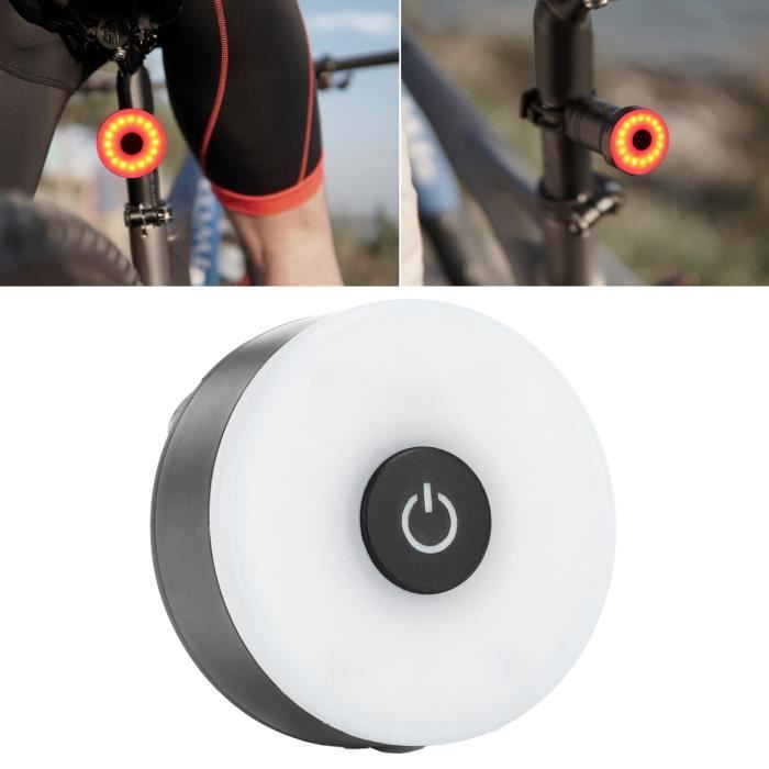 VANZACK Lot De 2 Feux Arrière Vélo USB - Lampe LED Super Visible 240° Rouge Rechargeable