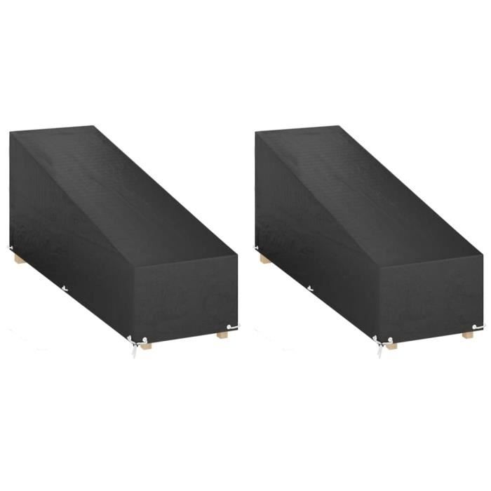 vidaXL Housses pour chaise longue PE
