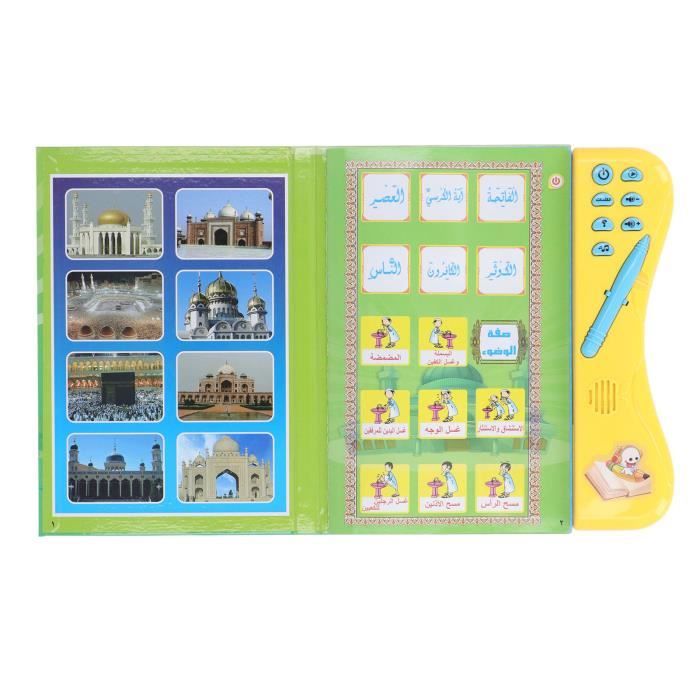 Livre Sonore Bilingue Anglais-arabe – Interactif Avec Retour Audio, Batterie 600 MAh, Pour Enfants Dès 3 Ans