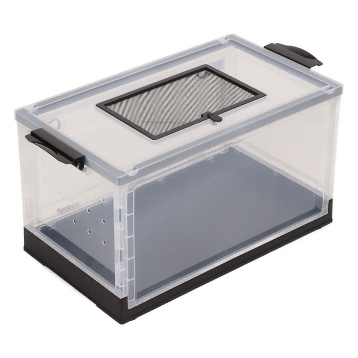 Comparer les prix de Réservoir transparent pour hamster - Vvikizy - Grande cage jardin alimentation - Bleu - ABS