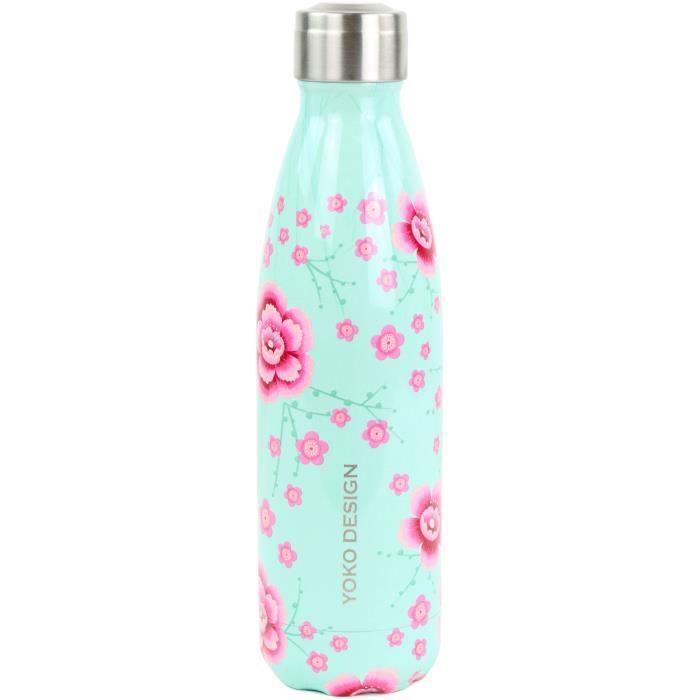 YOKO DESIGN - Bouteille isotherme de 500 ml motif Cherry Blossom