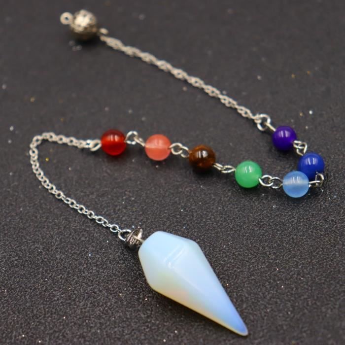 Reiki pyramide pendule Hexagonal chaîne Chakra, pendentif hommes femmes ...