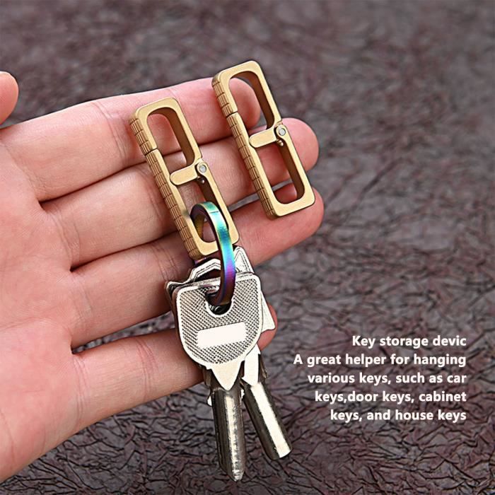 Crochet à clés en laiton pour porte-clés Crochet porte-clés en laiton de  conception simple mini porte-clés portable pour YH004