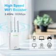 Répéteur WiFi,Amplificateur WiFi,pour Votre Maison Puissant 2.4GHz WiFi Booster,Compatible avec Tous Les Routeurs-1