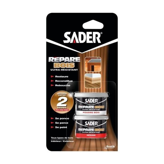 Sader Colle Epoxy Repare Bois 94 G Cdiscount Bricolage