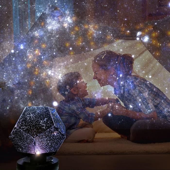 Lampe De Projection D'Étoiles Et De Lune, Ciel Étoilé, Veilleuse