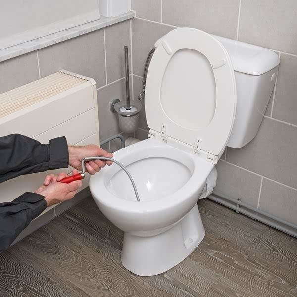 VFANDV Furet Deboucheur Canalisation, 3m x 6mm Spirale Déboucheur WC avec  Manivelle Débouchage Canalisation Sonde de Debouchage pour WC Evier