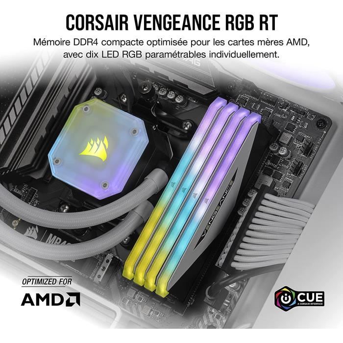 Corsair Vengeance RGB RS 32Go (2x16Go) DDR4 3600MHz C18 Mémoire de