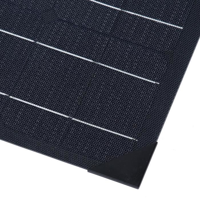 SARONIC Panneau Solaire Flexible 50W 18V ETFE - MC4, Léger 1.6kg, Montage Sur Bateau, Camping-Car, Toit Irrégulier