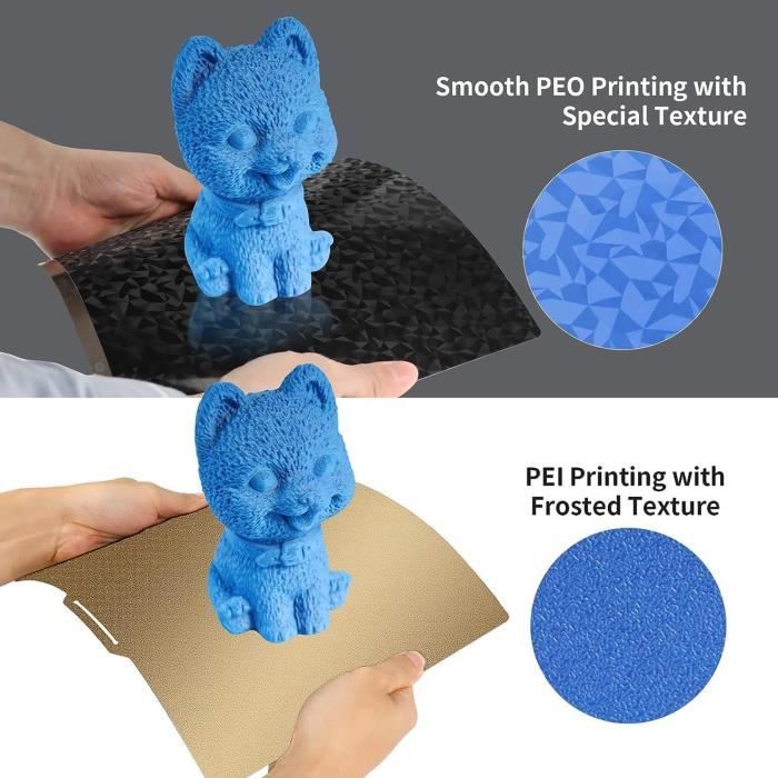 Plaque de surface en PEI avec les deux côtés texturés Imprimante 3D