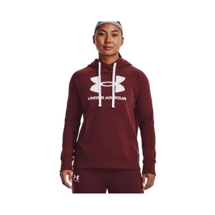 Under armour hoodie women bordeaux on sale