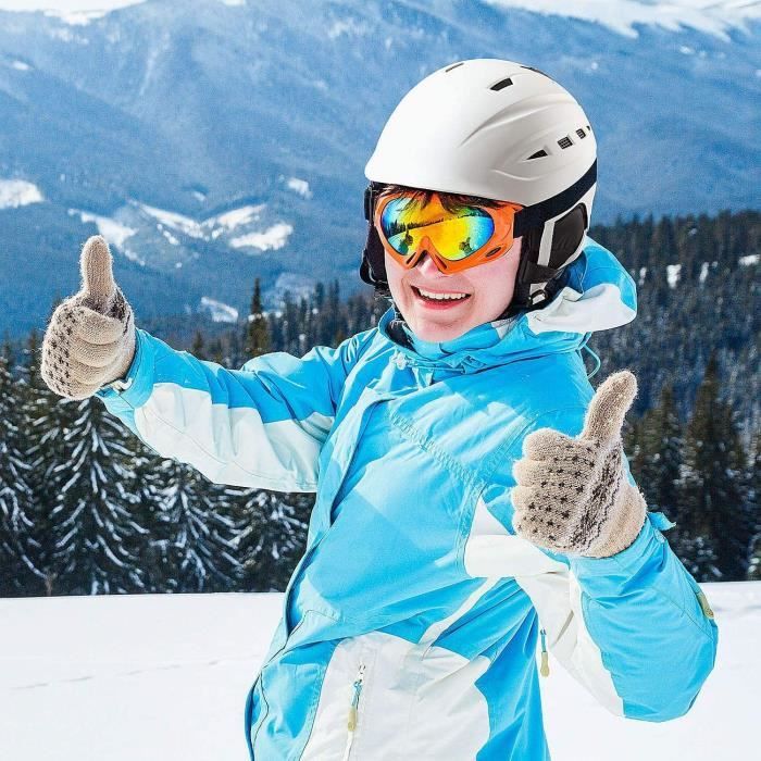 Casque de ski, casque de snowboard, casque de sports d'hiver, compatible  audio, convient aux hommes, aux femmes, blanc. - Cdiscount Sport