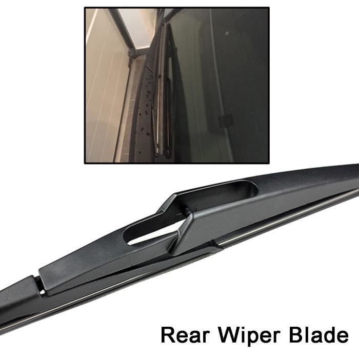 Ensemble Balai Et Bras D'essuie-glace Arrière Pour Fiat Punto Evo 2010-2012 - Remplacement Direct