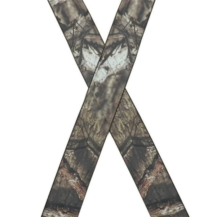 Bretelles Homme Camouflage 4 Clips élastiques - Réglables, Dos Large 5cm, Neuf Avec étiquettes