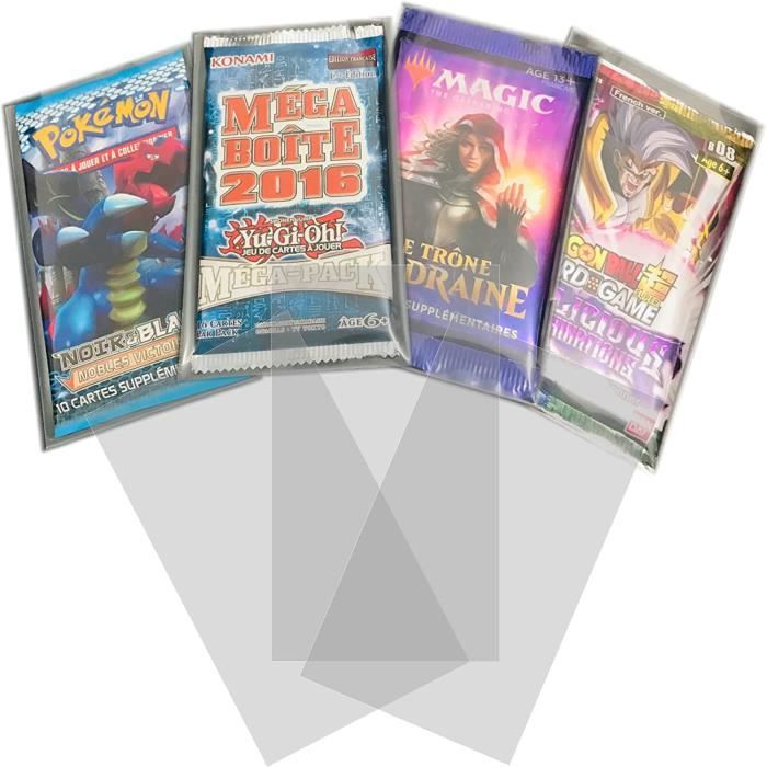 Sleeves Pochette pour Carte Pokemon X100 pcs ✯MARQUE FRANÇAISE✯ Protege  Carte Blister lot 100 Pochettes Cartes Protection Compatible Carte Pokemon/ Magic Transparent Format Francais 89*64mm (GARANTIE) : : Jeux et  Jouets