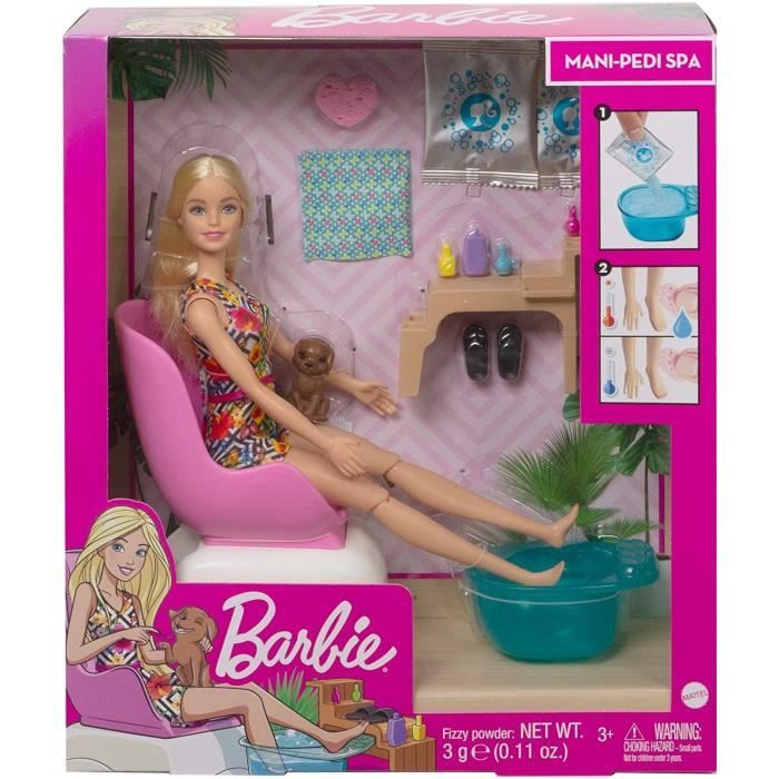 Jeu de pedicure Barbie BARBIE 12 pieces Couleur multicolore Pour filles de 4 ans et plus Cdiscount Jeux Jouets