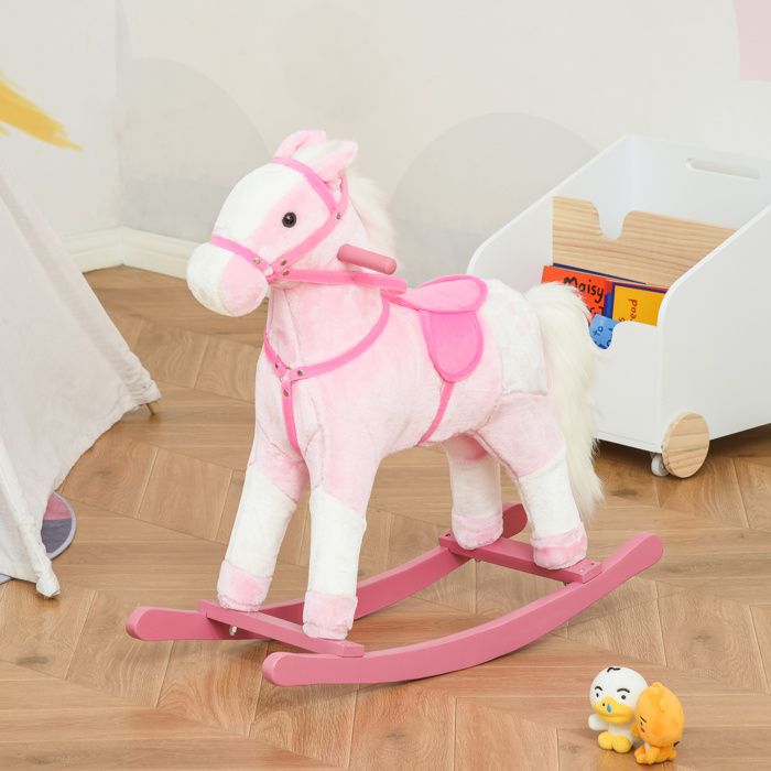 Cheval bascule rose new arrivals