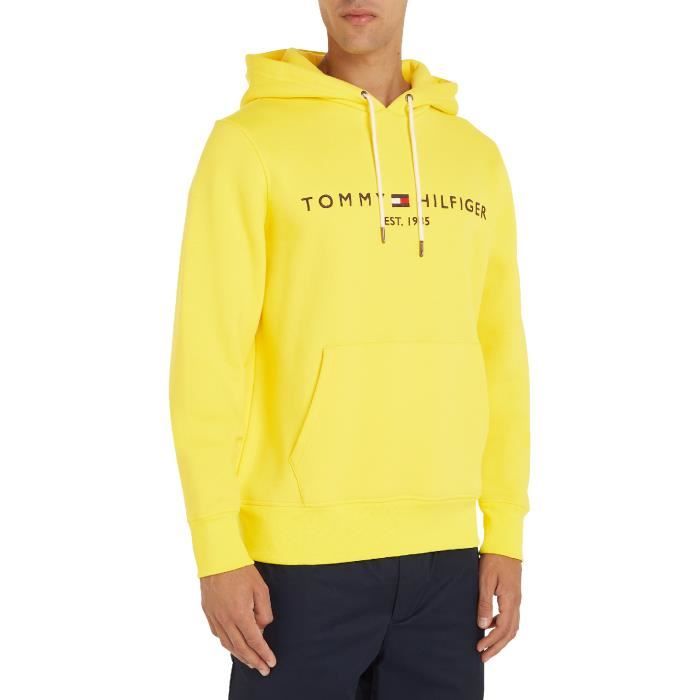 Sweat jaune tommy hilfiger femme hot sale