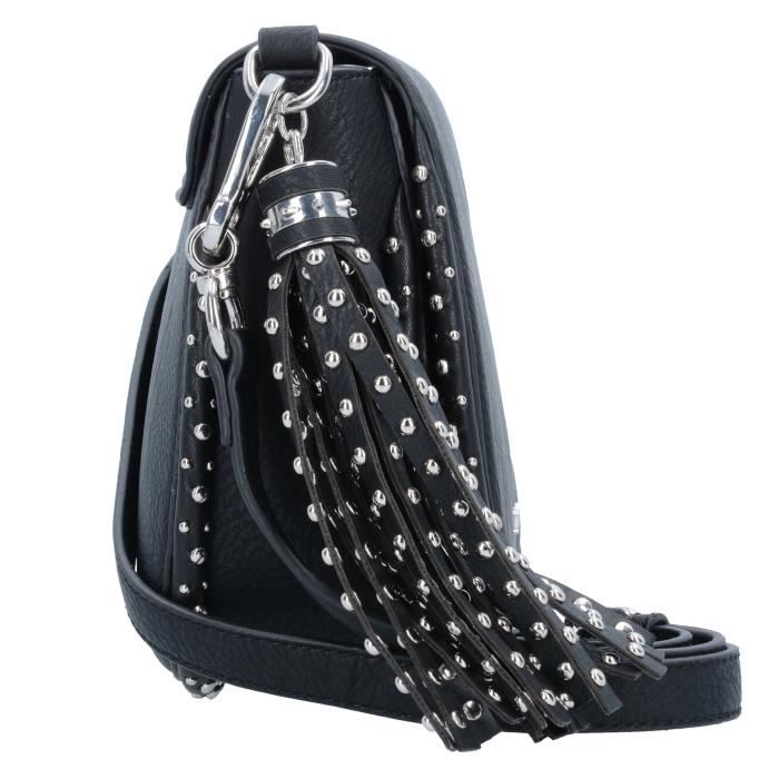 Sac bandoulière - Replay - RPL-FW3769-000-A0180B - Cuir synthétique - Noir  - Fermeture magnétique black - Cdiscount Bagagerie - Maroquinerie