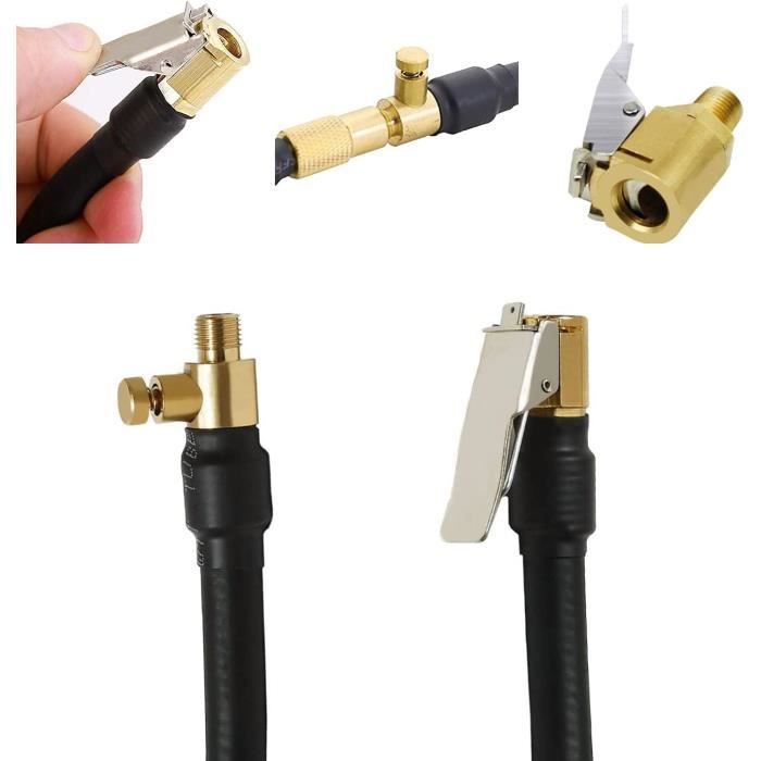 Adaptateur De Valve De Pneu 2-en-1 - Filetage Laiton 7,8 Mm - Pour Pompe à Air, Vélos, Voitures, Motos