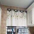 150*60cm Voilage Tissu Rideau Courte en Conton pour Petit Fenêtre Chambre Salon Cuisine-3