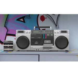 Radio-cassette Stéréo PHILIPS D8088R – Double Cassette FM-AM – Avec Carton D'origine