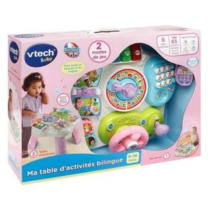 TABLE JOUET D'ACTIVITÉ VTECH Ma Table D'Activités Bilingue (Rose) - 18156