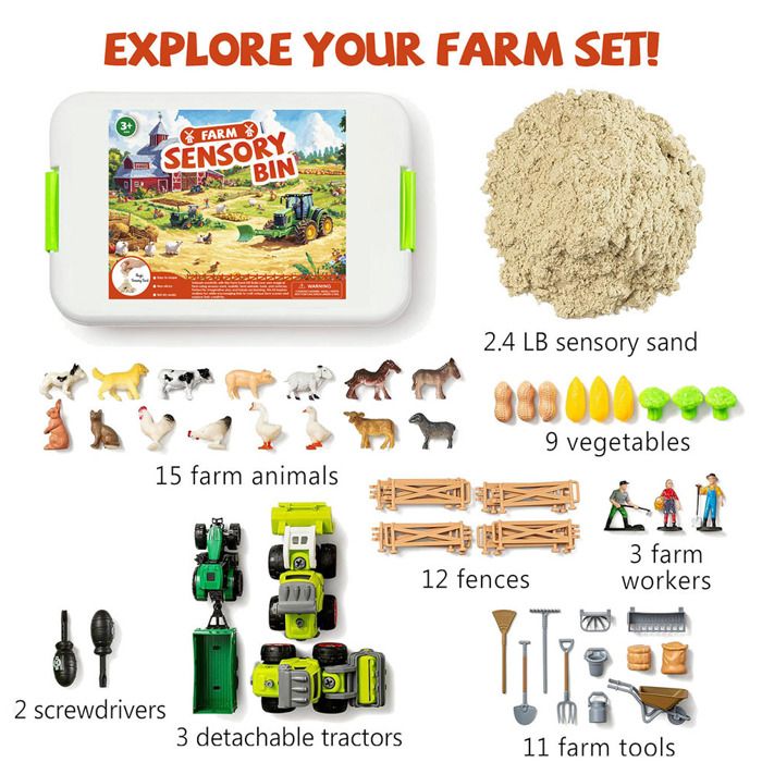 Kinetic Sand Sable Magique Kit Sable Magique 1000g Avec Camions - Bac à Sable Construction - Enfant 3+ Ans Bac à Sable Intérieur