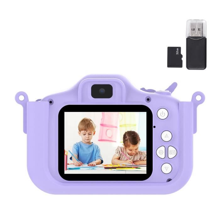 Appareil Photo pour Enfants, 48MP 1080P Appareil Photo instantané pour Enfants avec écran Tactile 2,4 Pouces, Appareil Photo numérique pour Enfants avec Carte TF 32GB, Double caméra, Rose