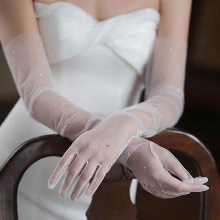 Opera length hotsell bridal gloves