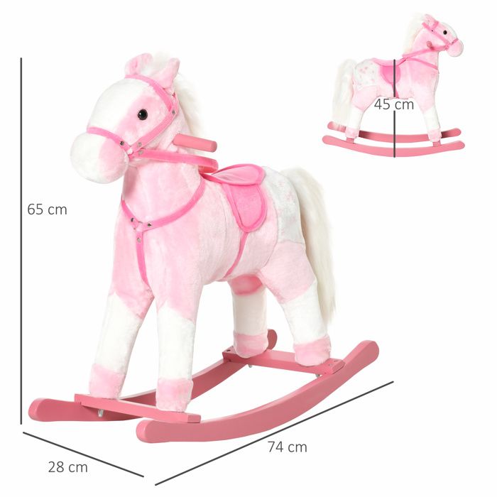 Cheval a bascule rose on sale