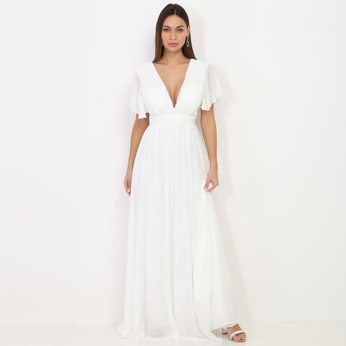 La modeuse robe longue blanche 2025