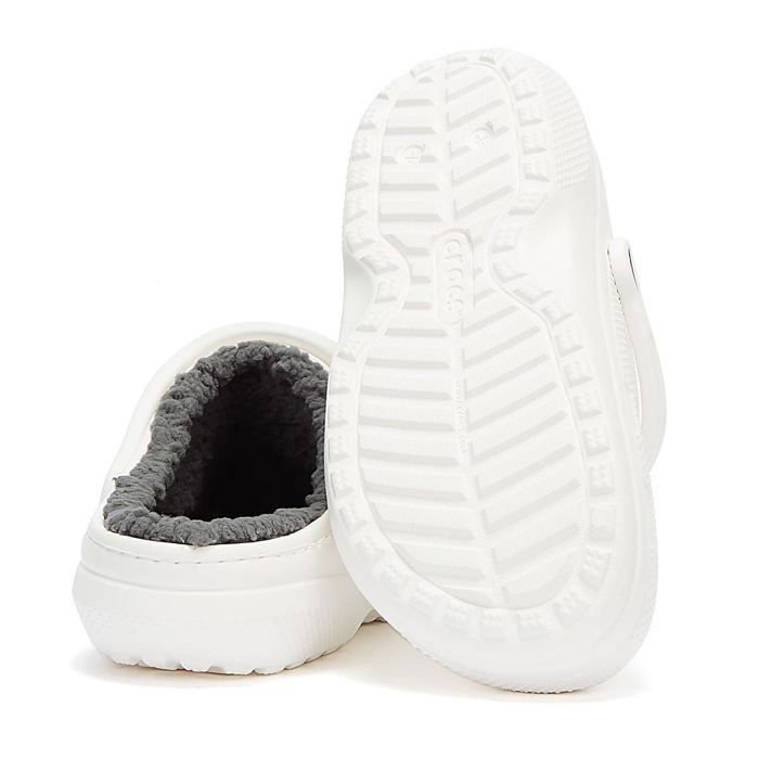 Fleece lined crocs white hotsell