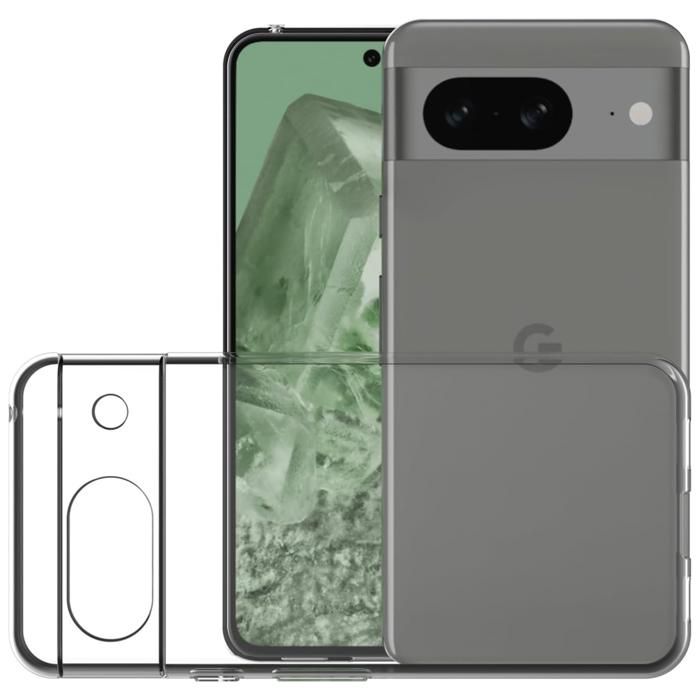 Coque Souple TPU Transparente Pour Google Pixel 8a - Marque Kwmobile, Protection Anti-chocs, Neuf