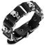 Zense Bracelet homme en cuir fin de couleur blanc ZB0242