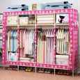 Armoire Penderie Imprimee 205 45 170 Cm Assembler La Garde Robe