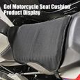 Coussin de Siège Moto,Selle Moto,38 x 31 x 3 cm Coussin de siège en Gel de Moto Couverture en Maille Absorption des Chocs-0