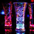 TD® Verre de whisky en verre led rétro-éclairé acrylique tranparent luminescent effets de lumière coloré bars restaurants-0