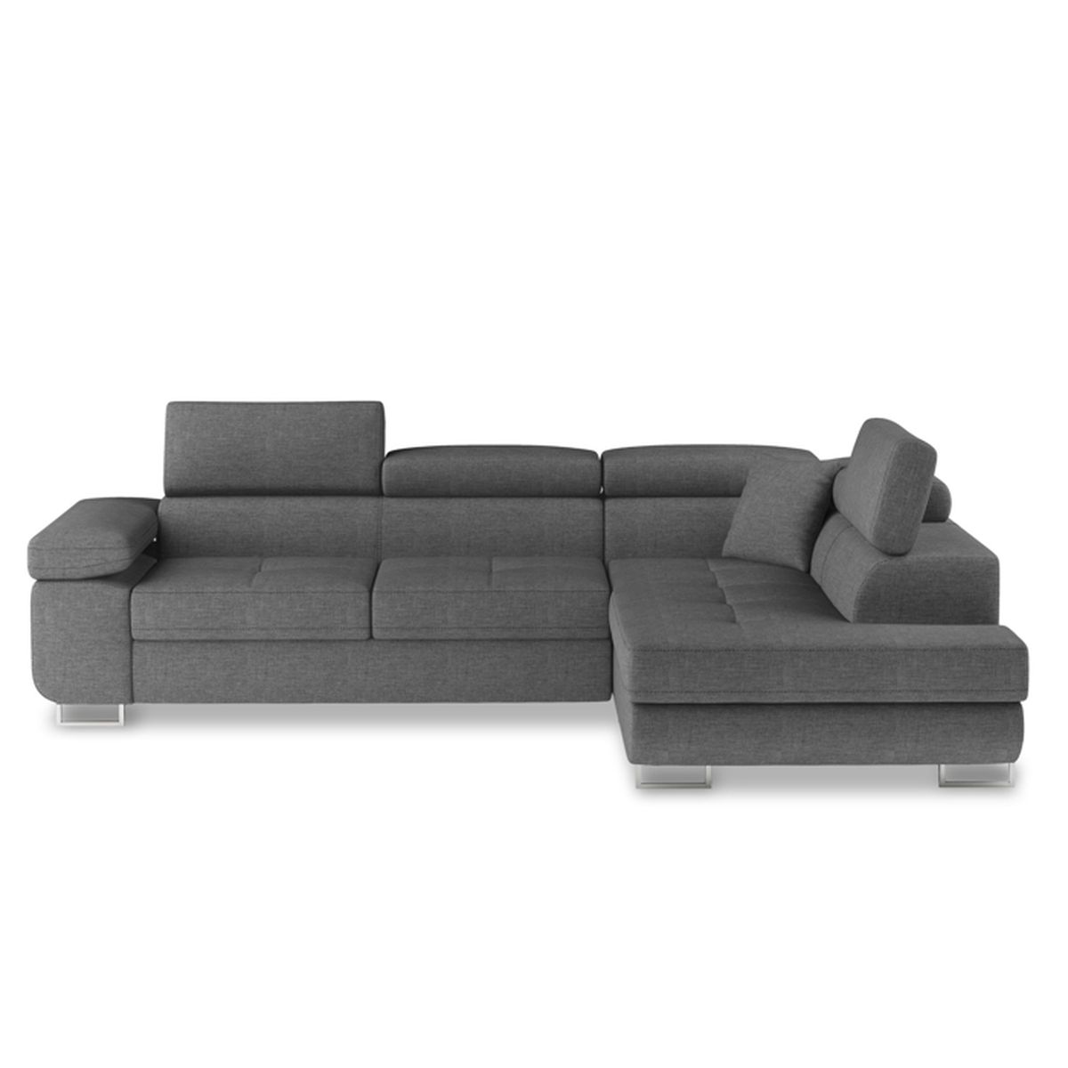 Canapé Dangle Droit Convertible Marius Tissu Gris Achat