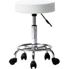 ALIGHTUP Tabouret cosmétique roulette pivotante 360 ° réglable- tabouret salon Spa beauté Chaises-33*33*64.5cm-BLANC