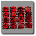 Grenat Rouge - ABIJOUX - 0.56 cts - Ovale 6x4mm - Clarté IF-VVS1