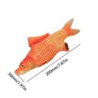 LESHP Jouet pour chat Simulation poisson animal de compagnie en peluche chat menthe poisson chat jouet drôle de chat bâton, vivaneau