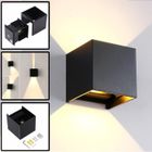 XICHAO 12W Led Applique Murale Exterieur/Interieur IP65 Réglable Design Moderne Blanc Chaud