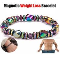 Bracelet de perte de poids, thérapie magnétique, Bracelet'arthrite, Bracelet magnétique en hématite, aminciss