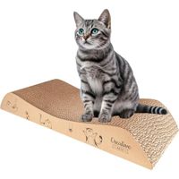 Creative Pets Griffoir pour Chat 57 x 21 x 8 cm | Grattoir Chat | Grand Carton à Gratter pour Chats | Protège Vos Meubles