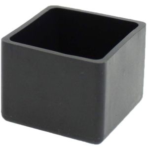 Lot De 4 Pieds De Meubles Carrés Noirs - Hauteur 150 Mm, Métal, Avec Vis, Filetage M10
