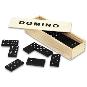 DOMINOS Jeu de dominos Dominos - DOMINO - Boîte en bois - 