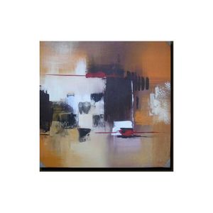 Tableau Deco Murale Salon,/ Tableau Toile Peinture Art Abstrait T/ÂCHES DE Couleurs 80x30 cm Orange Tableau Deco Home D/écoration Murale Tableau DECLINA